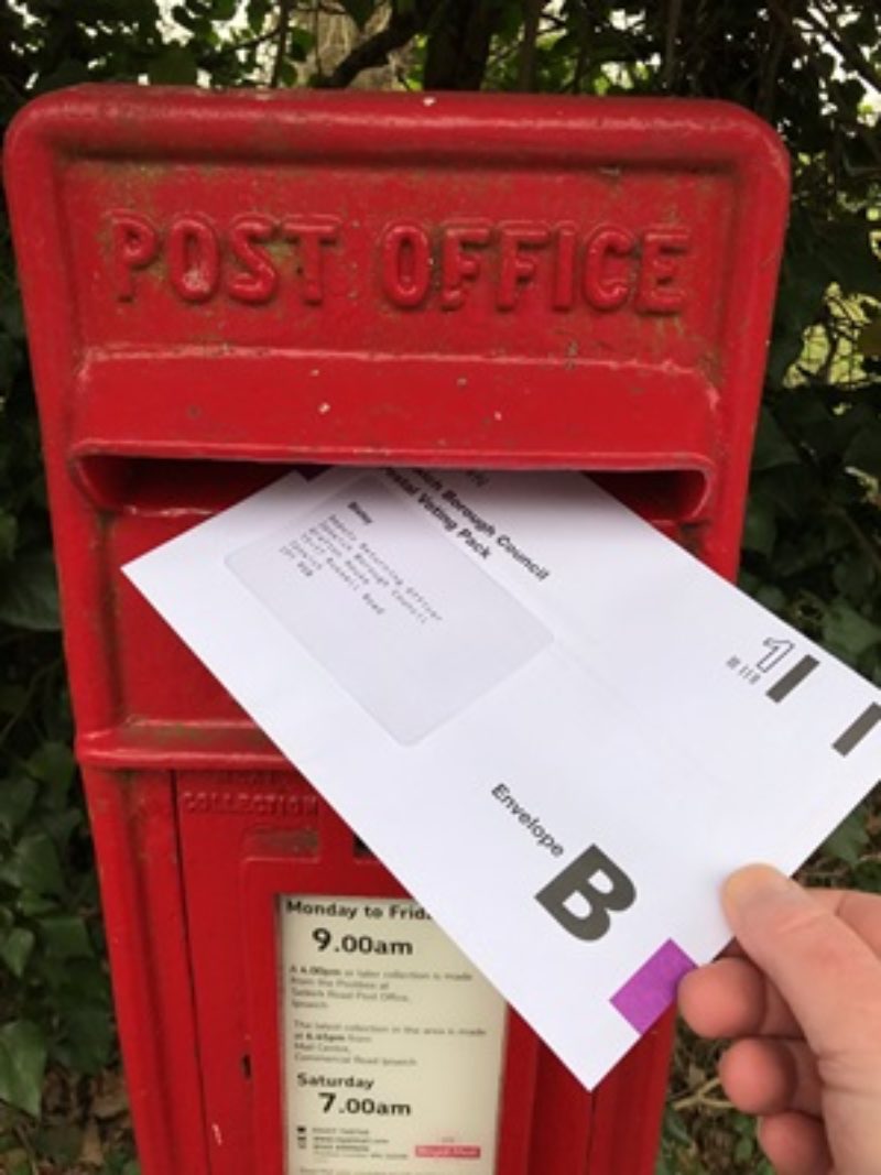 Voting by post