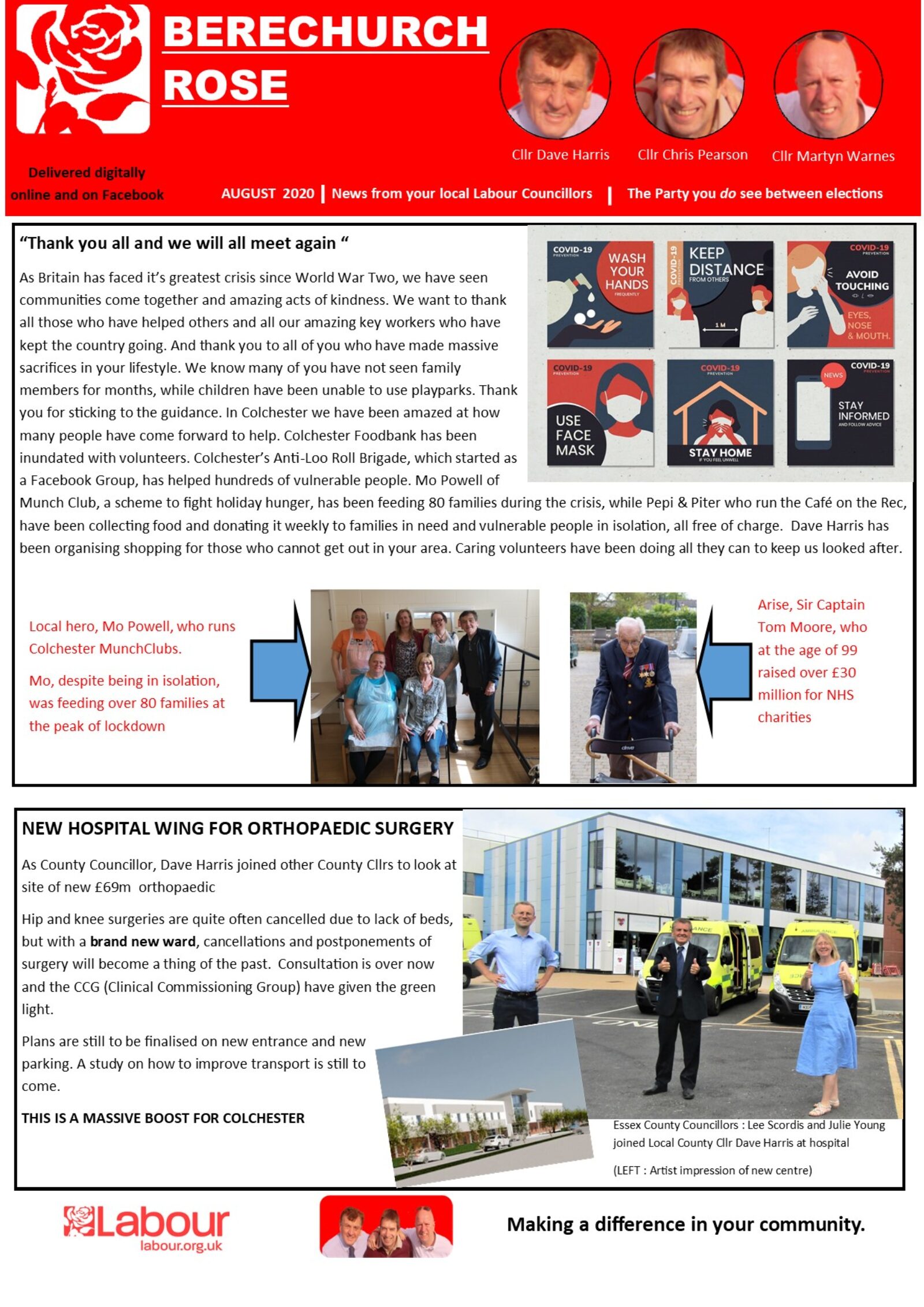 Berechurch Newsletter Page 1 August 2020