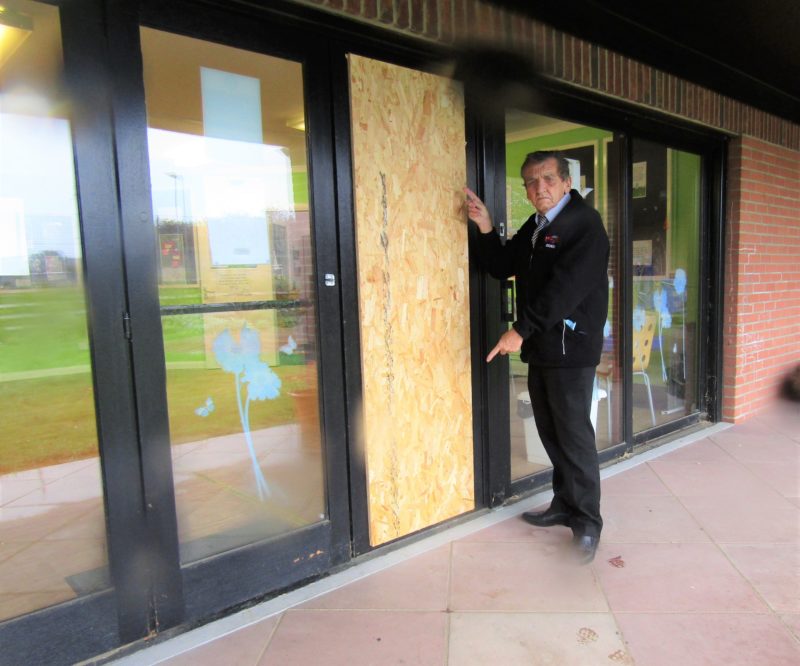 Damage to windows - Ormiston Centre