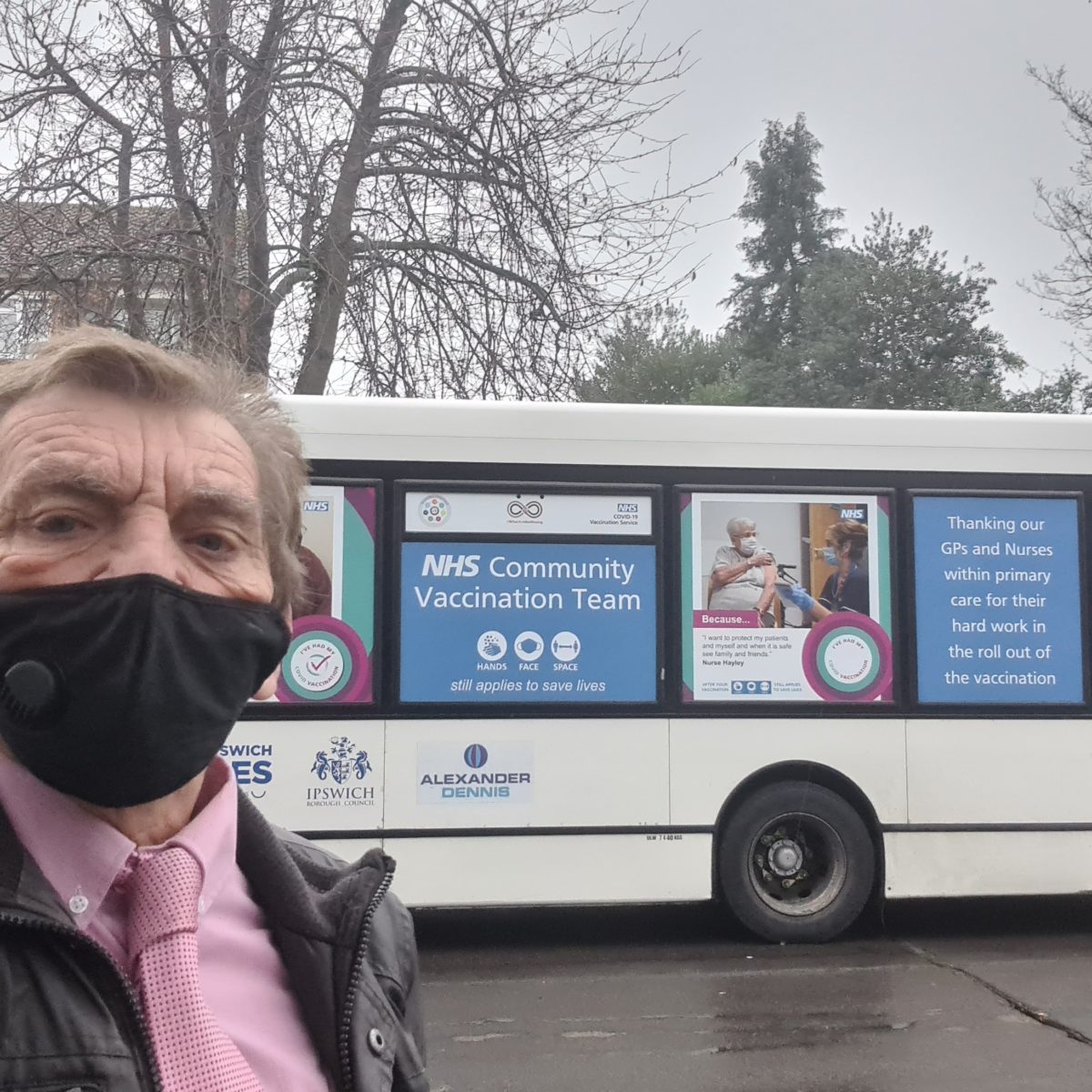 Vaccine bus comes at request of Cllr Dave Harris