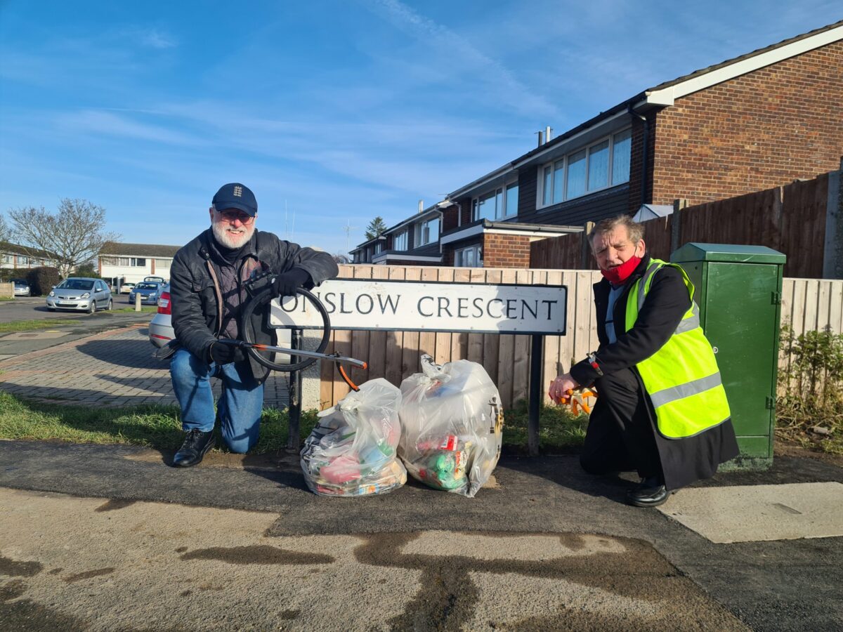 Cllrs Harris and Warnes on duty