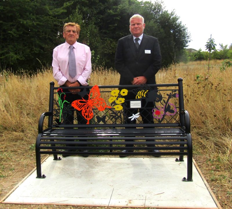 New Bench in Cemetery 