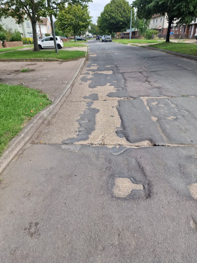 ELDRED AVE NEEDS RESURFACE